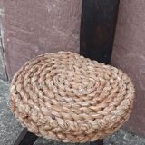 Handmade wickerwork chair from the 60s and 70s