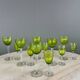 Antique baccarat green crystal glassware set, 20th century