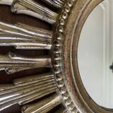 70'S golden resin sun mirror