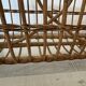 60s rattan magazine rack