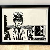 Original screenprint - Hugot Pratt - Corto Maltese - numbered + certificate of authenticity