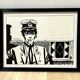Sérigraphie originale - Hugot Pratt - Corto Maltese - numérotée + certificat authenticité