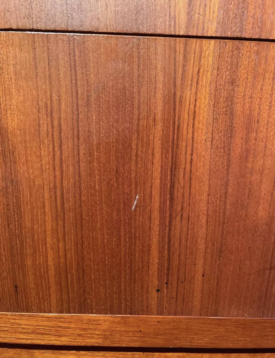 Vintage teak bookcase chest of drawers