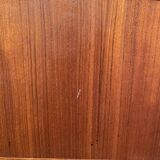 Vintage teak bookcase chest of drawers