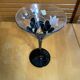 Series 8 champagne coupes luminarc domino anaïs moulded glass vintage #e