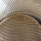 70s smoked glass fruit basket