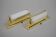 Set of Two Functionalist Brass Wall Lights, 1930s, Restored