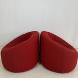 Pumpkin armchairs by Pierre Paulin for Ligne Roset, 70s