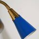 Adjustable brass and lacquered metal wall lamp, Scandinavia, 1960s