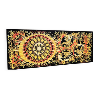 Tapisserie d'Aubusson "Aurore" en pure laine Jean Claude Bissery