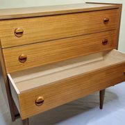 Vintage Scandinavian chest of drawers in teak and teak veneer, 1960s