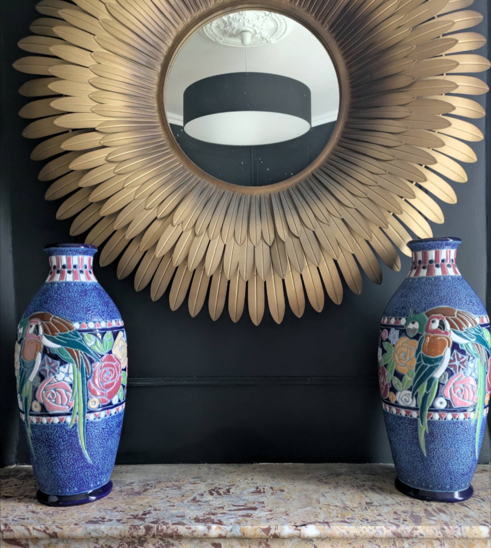 Pair of Art Deco vases