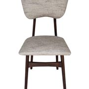 Butterfly Mid-Century dining chair in Peony cotton, Poland, 1960s