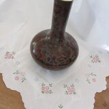 Partitioned enamel vase