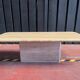 Travertine coffee table