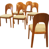 Ensemble de 6 chaises design danois Niels Koefoed 'Morten' 'Hellerup'