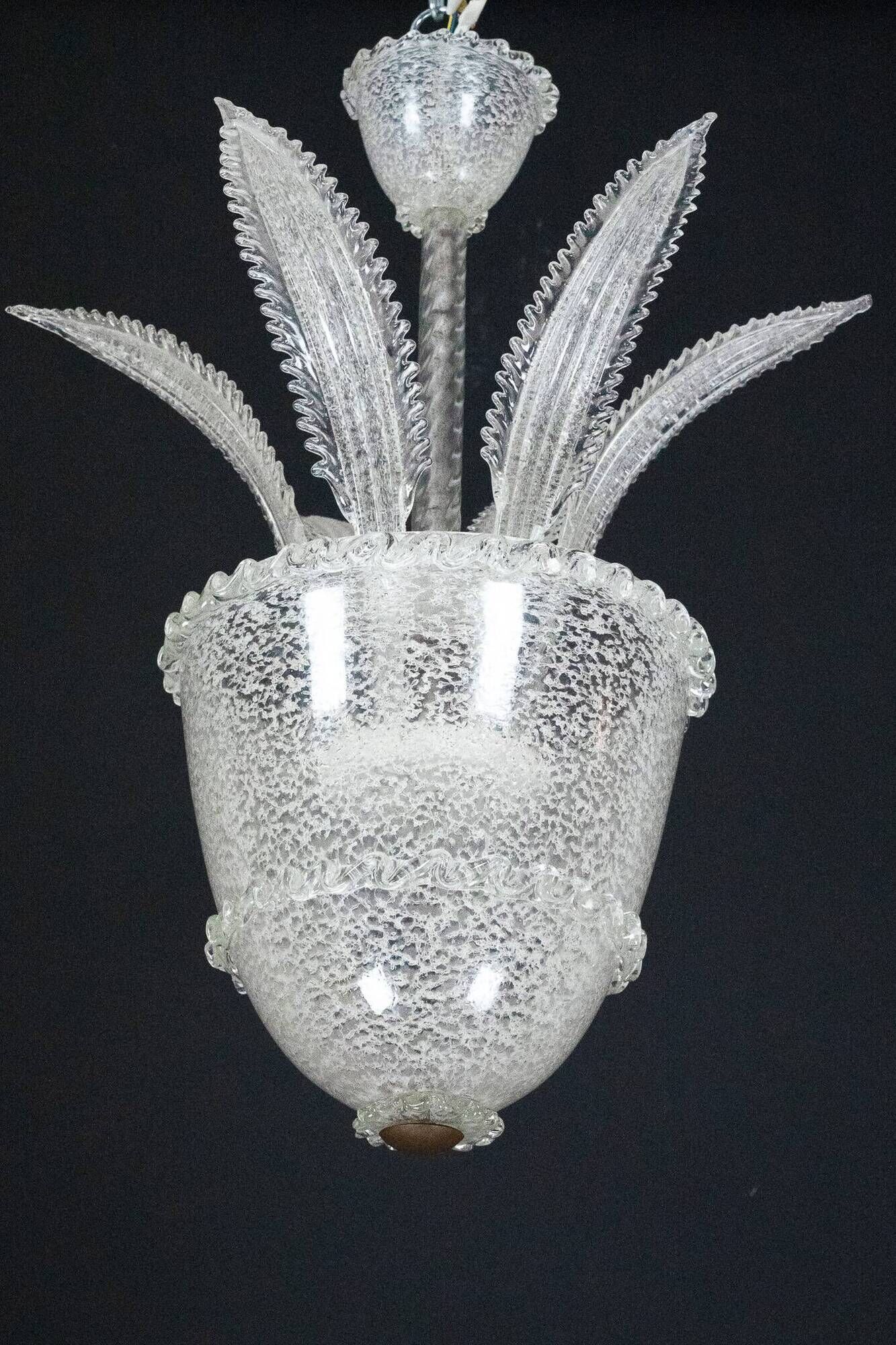 Vintage Italian Murano Glass Chandelier from the 1930s