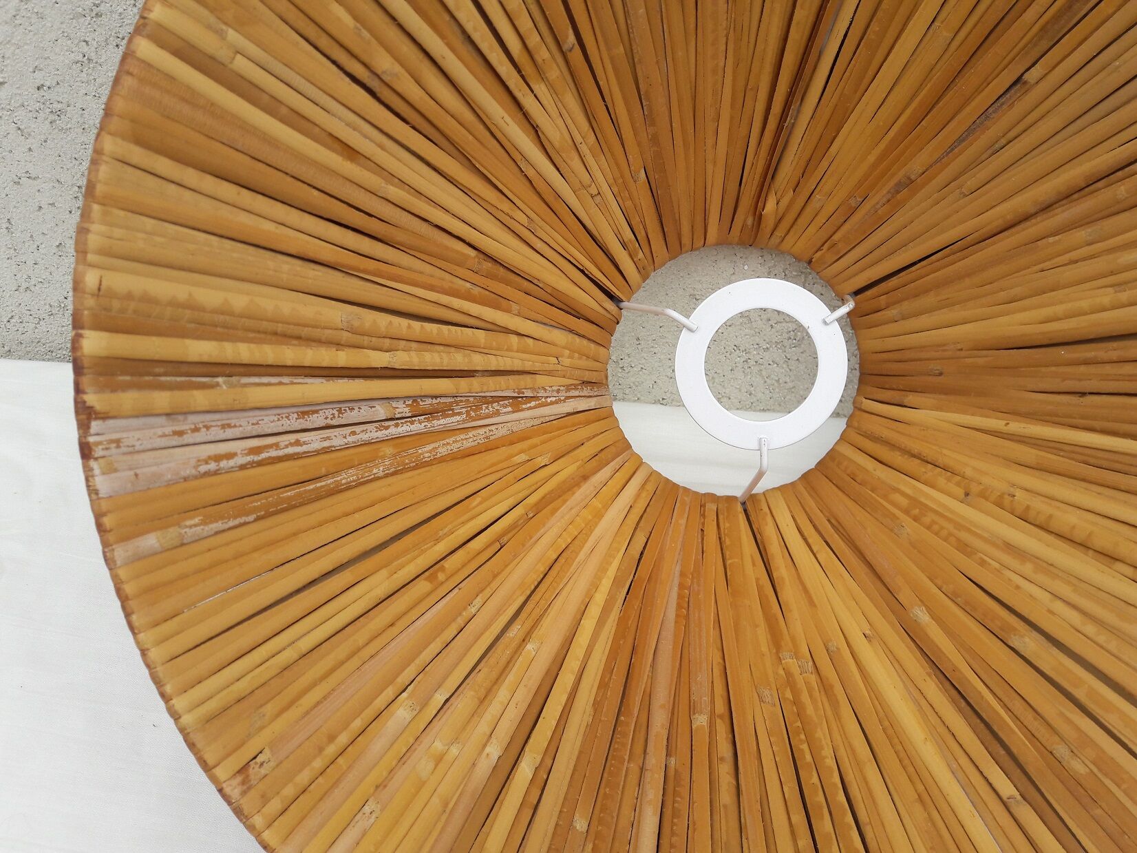 Wicker lampshade