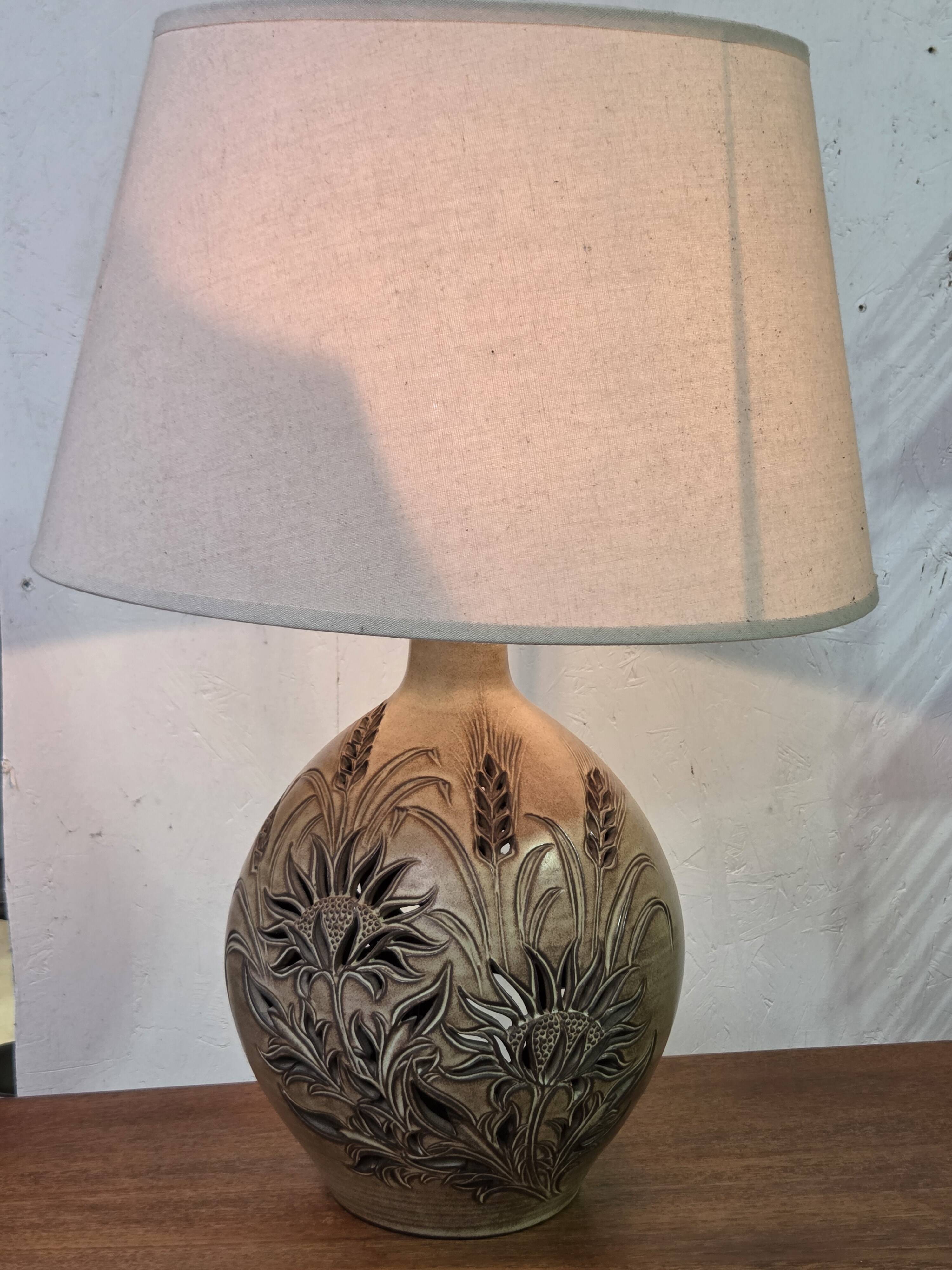 Ceramic lamp Vallauris F. Matéo 1960s