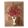 Watercolor with bouquet of roses