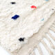 Berber carpet Beni Ouarain ecru with large colored polka dots 300x206cm