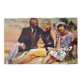 Family portrait at the beach signed Patrice Landauer