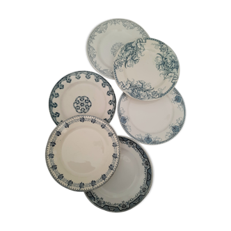 Old plates mismatched iron earth