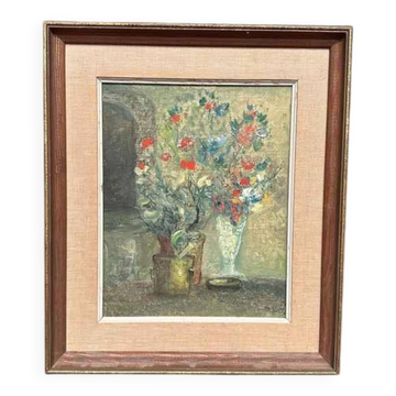 Original Mid‑Century Swedish Oil On Panel – Dated 1951