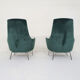 Karl Ekselius for Pastoe FM31 velvet lounge chairs, The Netherlands 1959