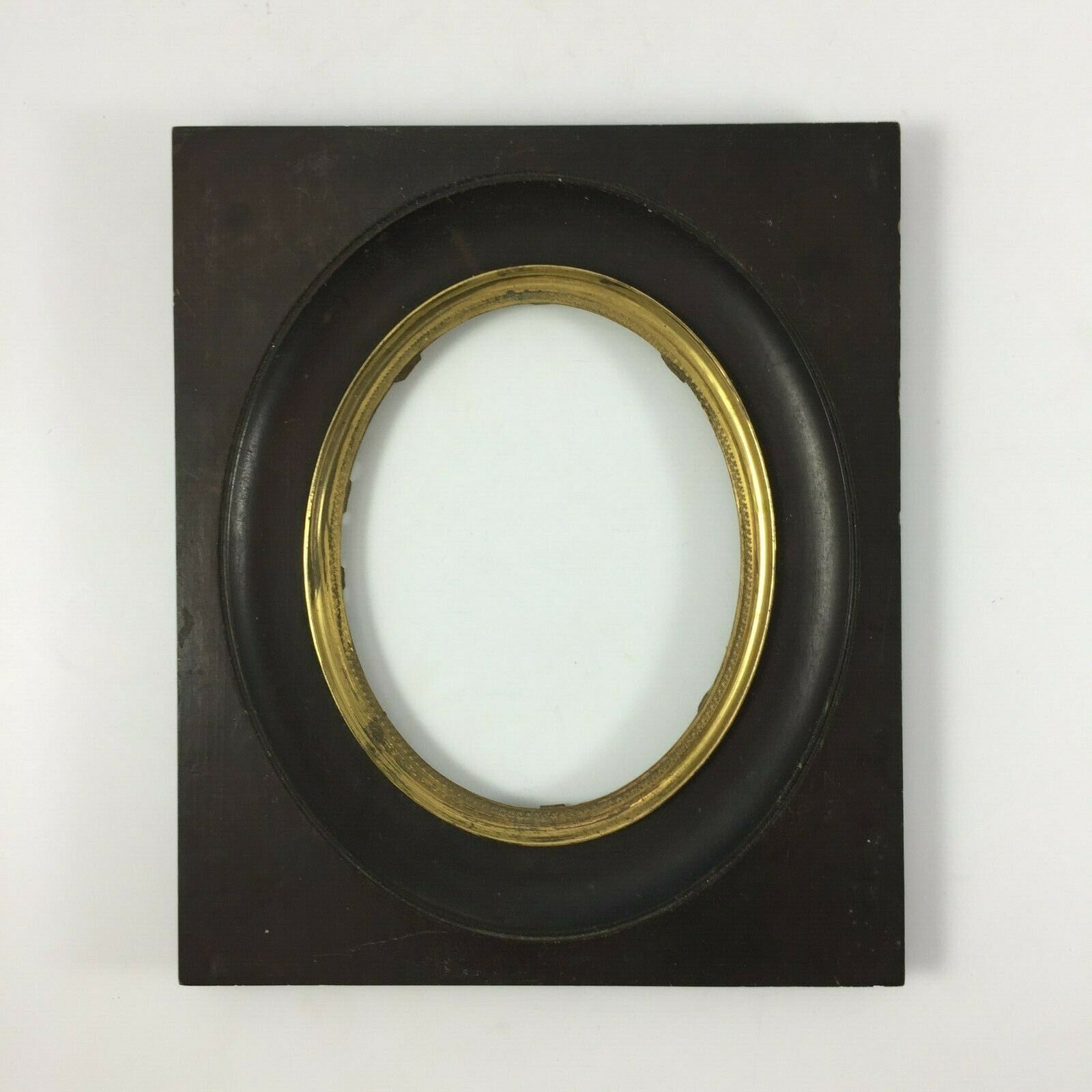 Frame of miniature wood and brass dore debut XlXeme