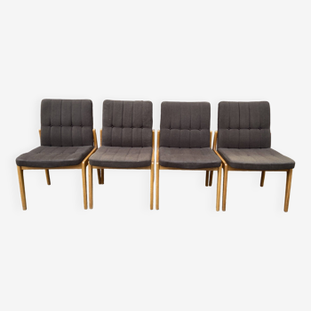 4 anciennes chaises Scandinave Lounge années 60 Fröscher KG