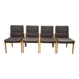 4 old Scandinavian Lounge chairs 60s Fröscher KG