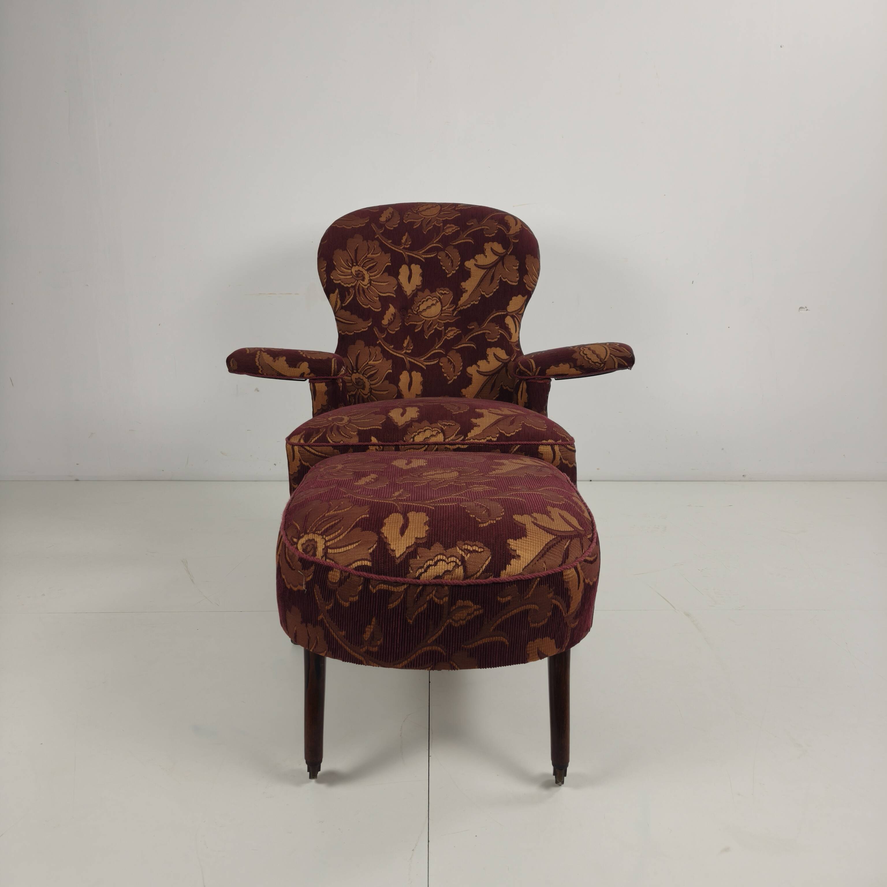 Early 20th-Century Adjustable Reclining Armchair by Drevette L.M., circa 19