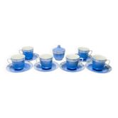 Ensemble de café moderne du milieu du siècle, porcelaine, Pologne, années 1970