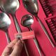 Cutlery set with storage furniture, Gero Zilduro (Netherlands), 100 pieces, stainless steel