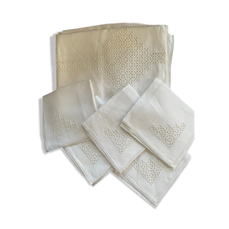 Nappe et 5 serviettes