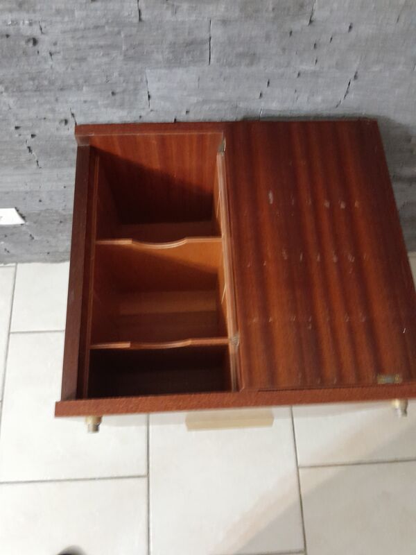 Meuble de métier range dossier bureau teck vintage caisson médecin