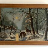 Xavier sager - hiver - huile sur panneau