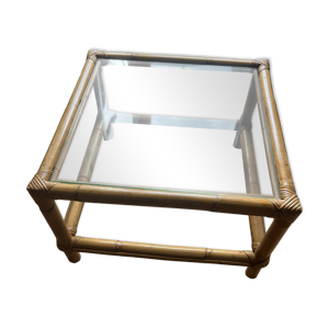 Table basse en rotin