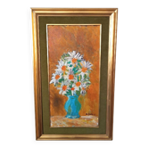 Oil on panel, vase with flowers, gerolamo bolli (pisa 1933-2009)