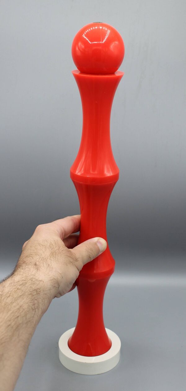 Ancien moulin a poivre vintage pop 70 Guzzini design orange - grand modele
