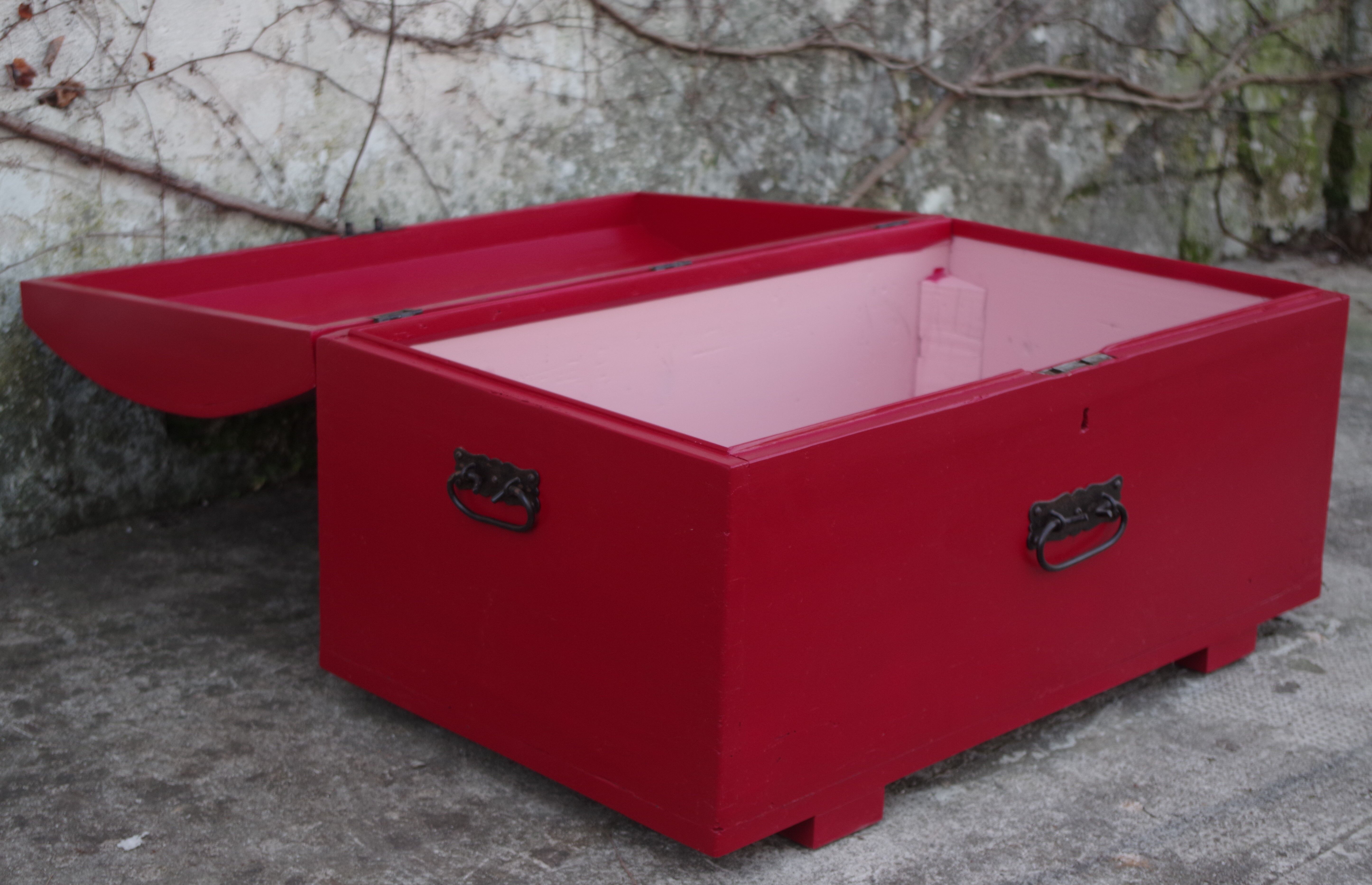Repainted red trunk, 1960s
