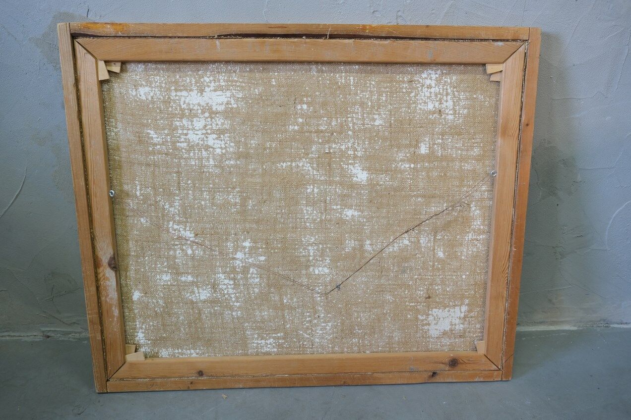Karl Hall (1919-2011), Swedish Modern Painting, 1960s, Oil on Canvas, Framed