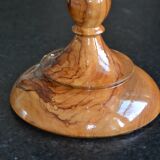 Coupe sur pied en bois d'olivier