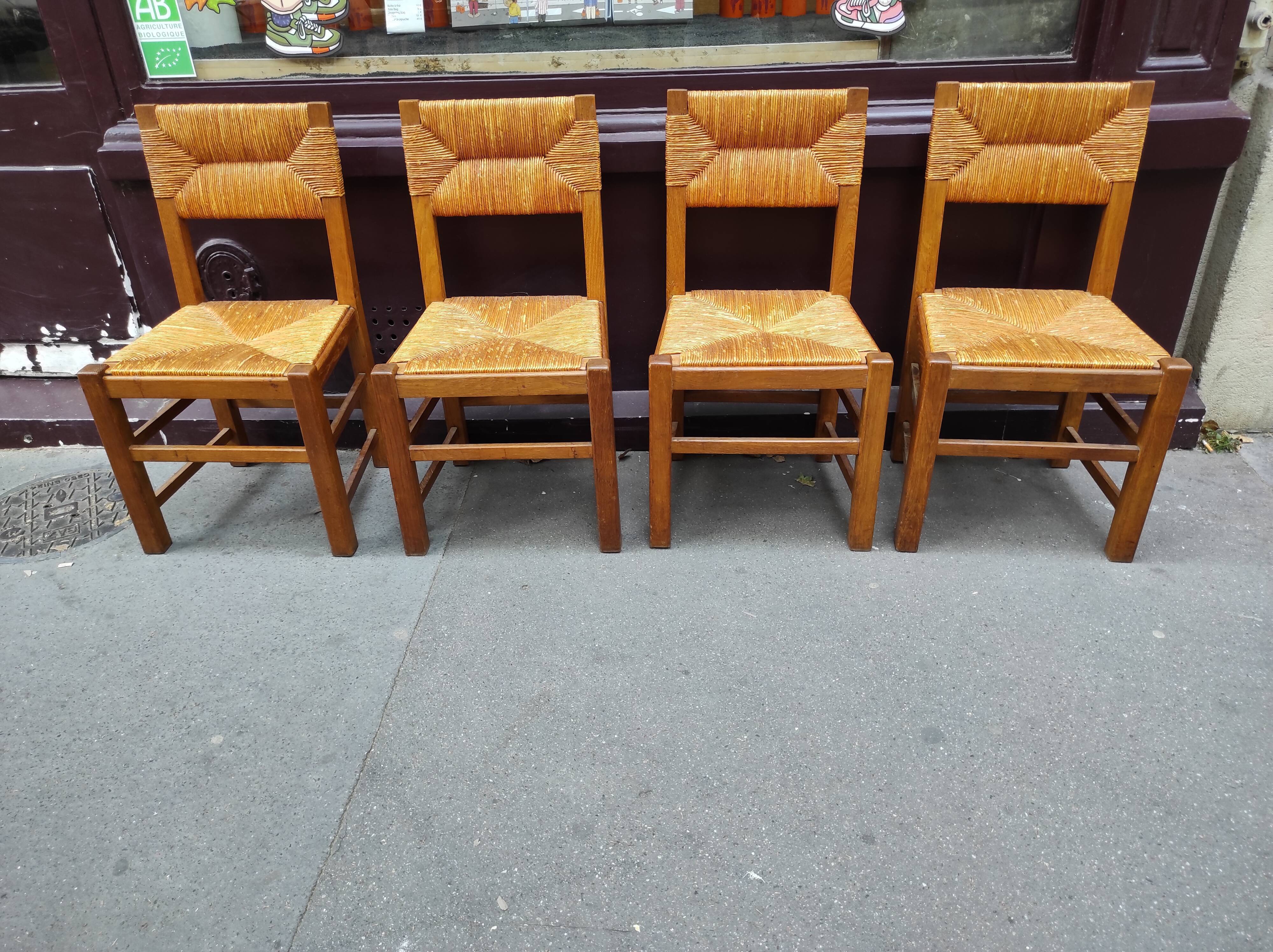 4 mulched chairs 50s