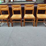 4 mulched chairs 50s