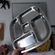 Plat assiette plateau inox vintage