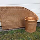 Bulkhead vintage rattan bedhead