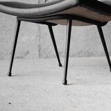 Armchair design vintage 60s black