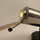 Vintage Zodiac wall lamp by Jacques Biny, chrome and black, Lita 1950